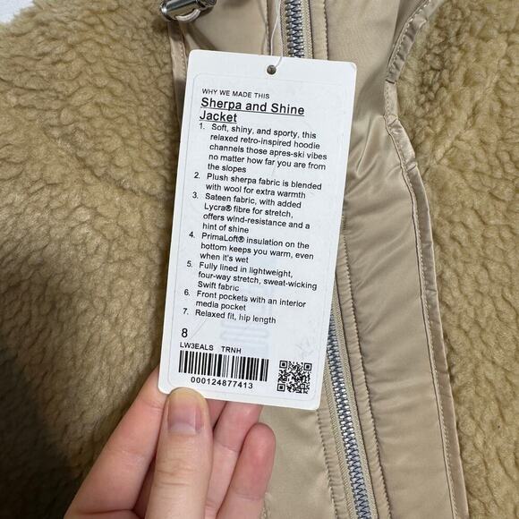 NWT Lululemon Sherpa and Shine Jacket - Picture 7 of 8